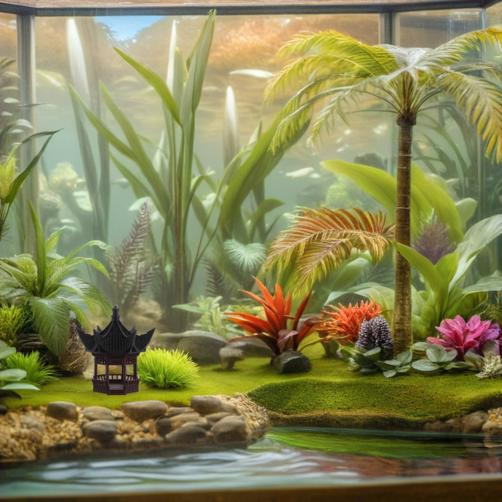 Bonsai Garden Design - Mini Pagoda Peyzaj Dekorasyonu, Bonsai Bahçeleri