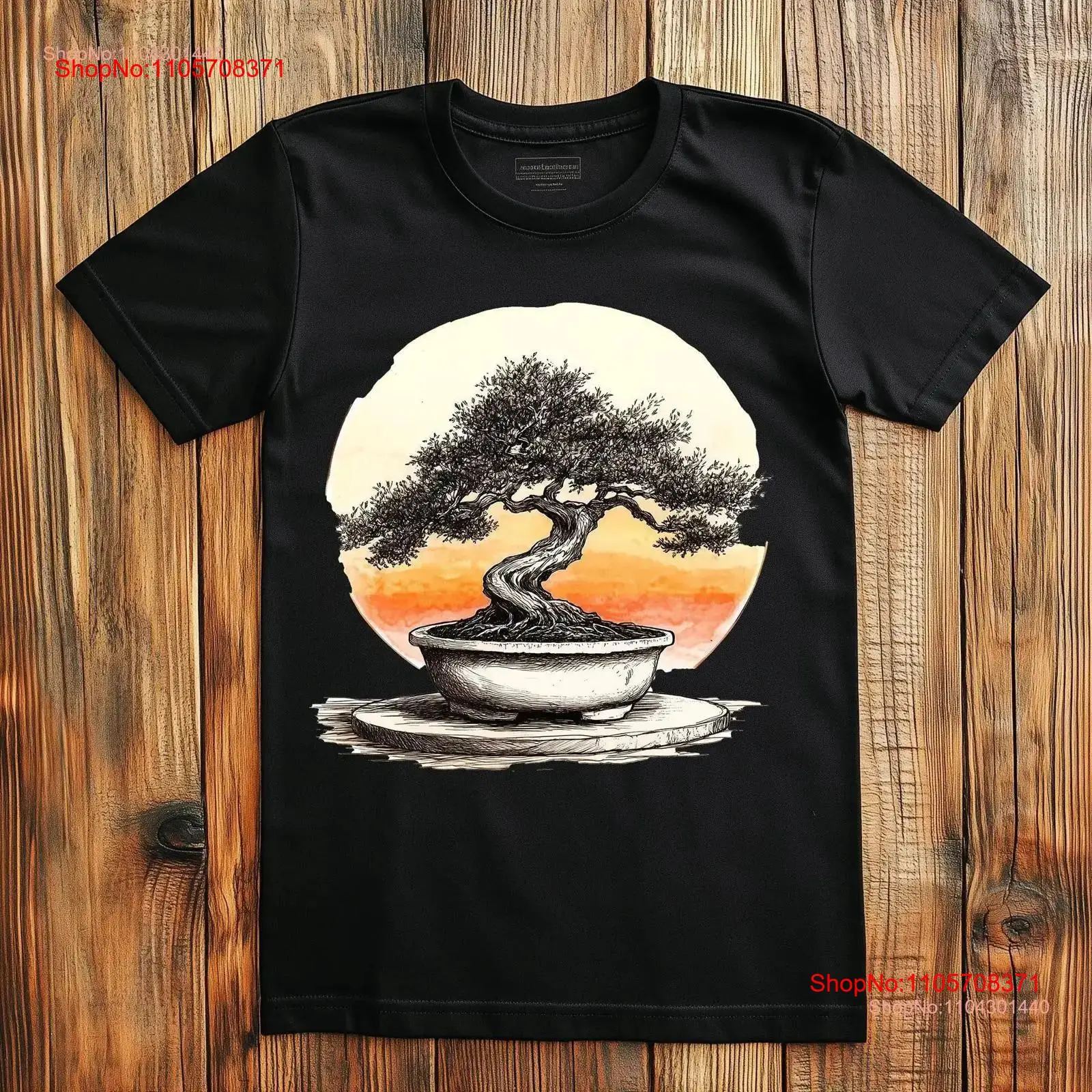 Bonsai Garden Design - Japon Bonsai Ağacı Tişörtü Zen Bahçesi