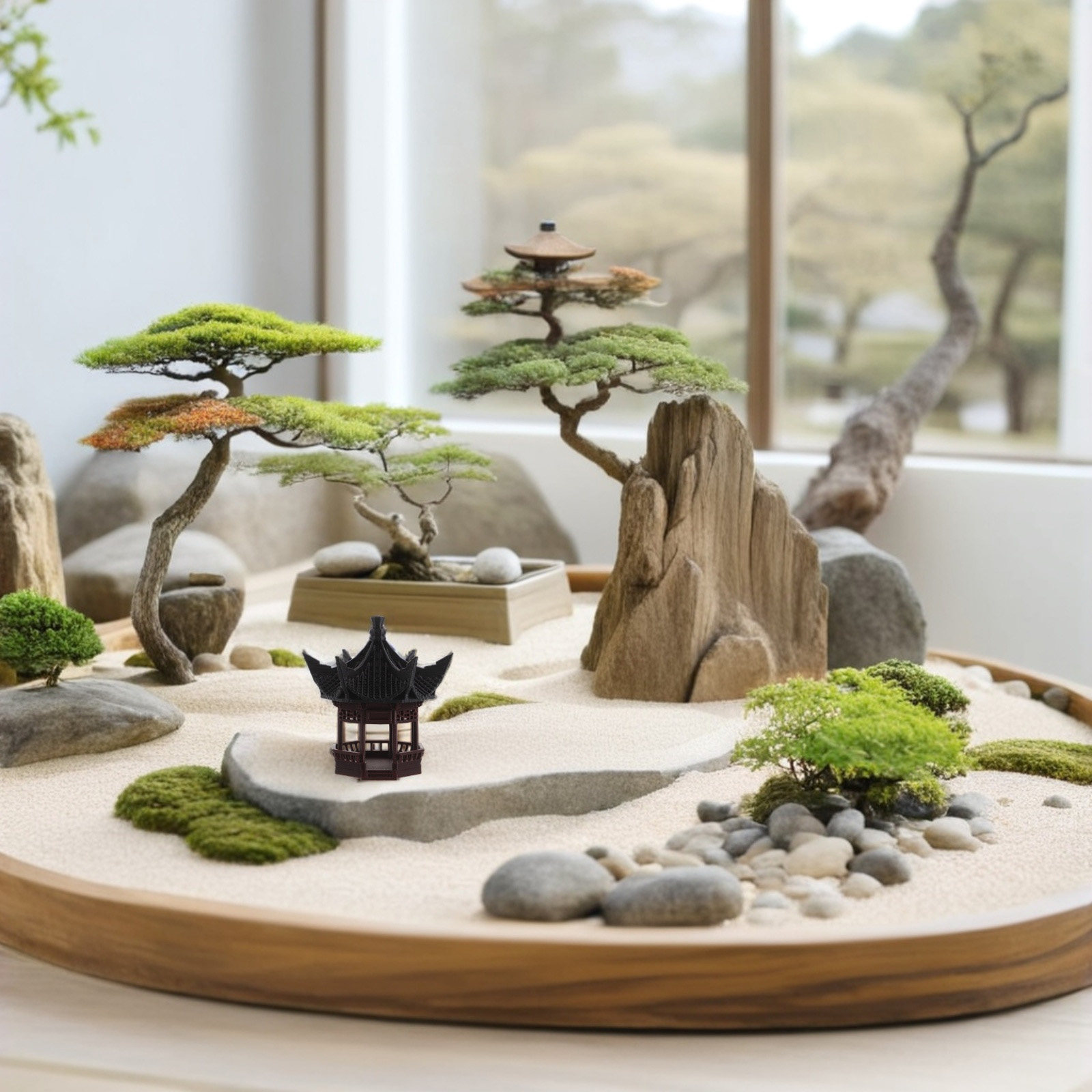 Mini Pagoda Peyzaj Dekorasyonu - Bonsai Garden Design incelemesi ve fiyatı