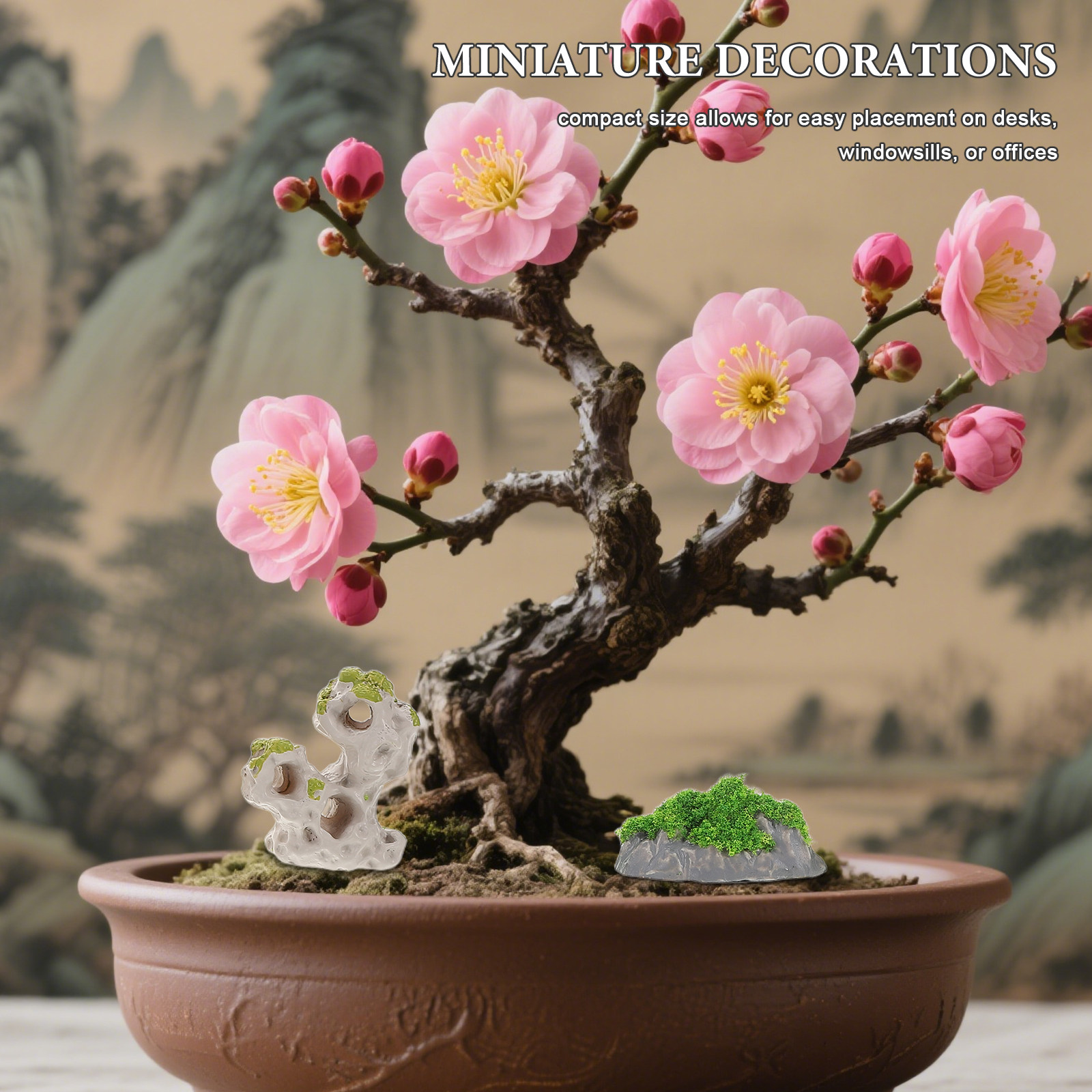 14 Parça Minyatür Bahçe Aksesu - Bonsai Garden Design incelemesi ve fiyatı
