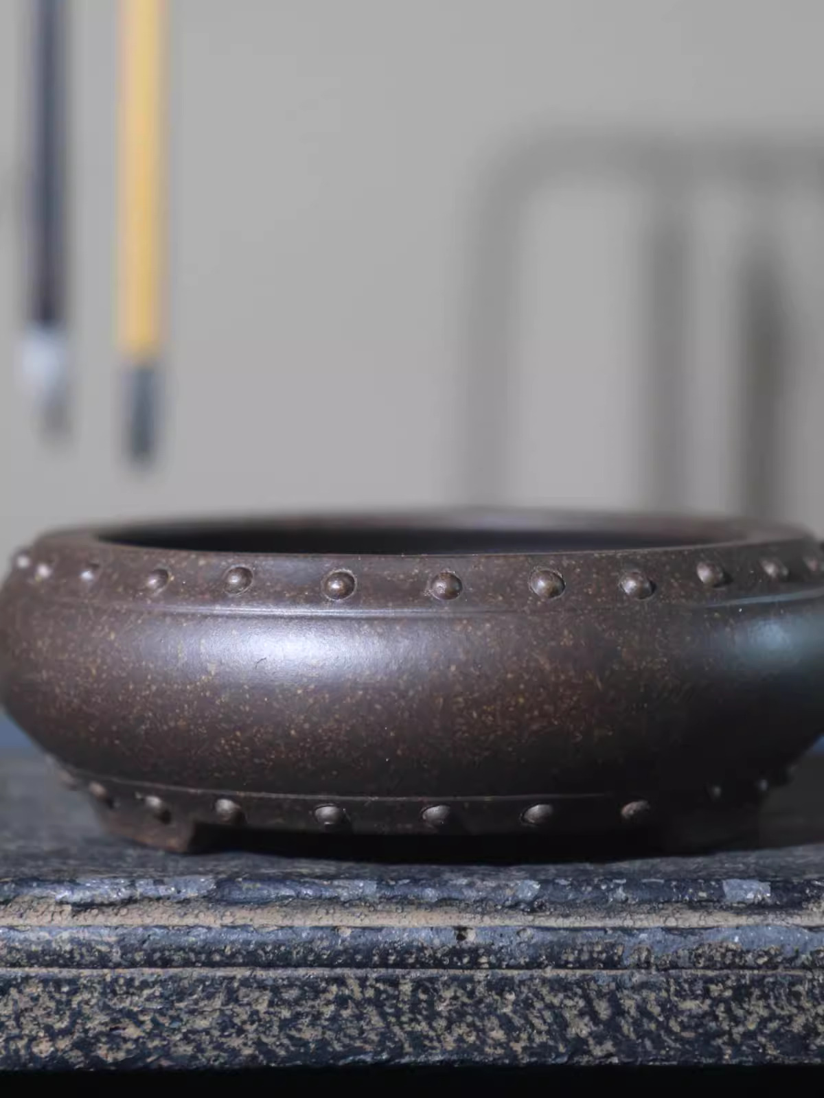 Seramik daire Bonsai saksısı,  - Bonsai Garden With Sand incelemesi ve fiyatı